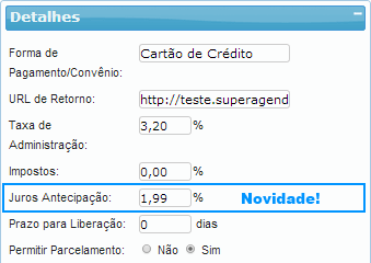 Antecipação de Recebíveis