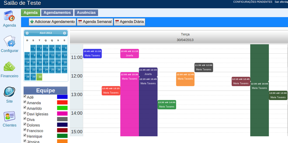 Novo Painel de Controle